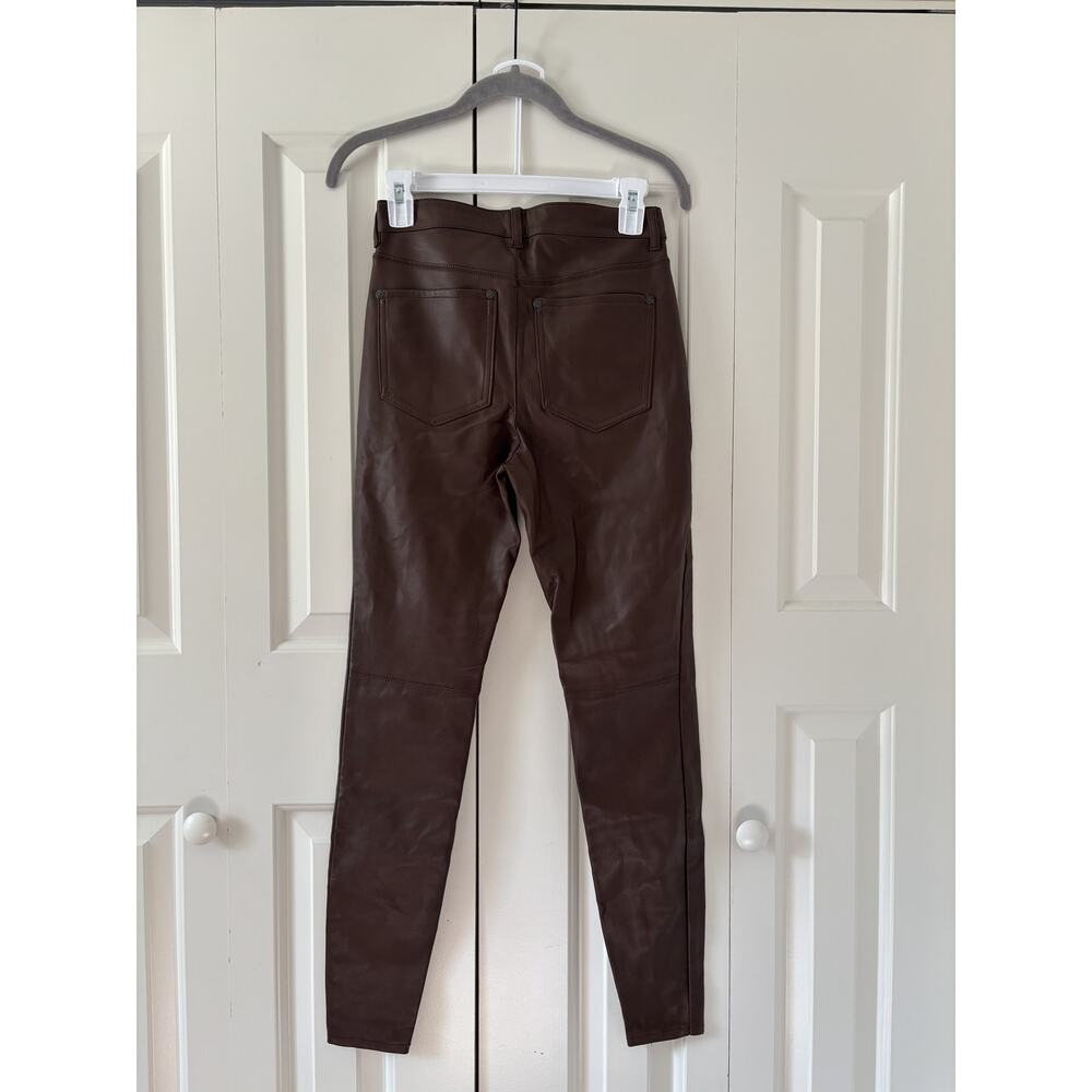 Free People Brown Faux Leather Skinny Pants 27 - Picture 9 of 9